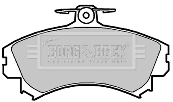 BORG & BECK Bremžu uzliku kompl., Disku bremzes BBP2151